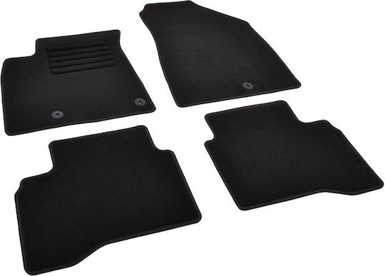 Rigum Set of Front and Rear Mats 4pcs for Kia Niro 2017+ Black