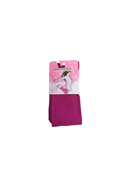 Solid Color Kids Tights in Fuchsia Color