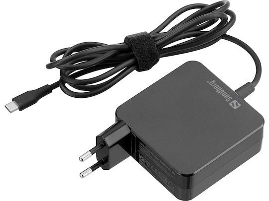 Sandberg Încărcător cu Cablu Integrat USB-C 65W Livrarea energiei Negruς (135-79)