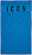 Dsquared2 Icon Logo Print Beach Towel Cotton Blue 180x90cm.