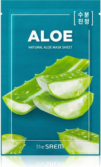 The Saem Aloe Sheet Μάσκα Προσώπου για Ενυδάτωση 21ml