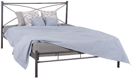 Luna Κρεβάτι Ημίδιπλο για Στρώμα 130x190cm Γκρι Luna Κρεβάτι Ημίδιπλο για Στρώμα 130x190cm Γκρι
