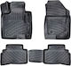 Bosse Set of Front and Rear Mats 4pcs Tray Type for Hyundai Tucson 2020+ Black
