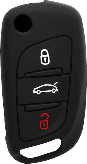 Θήκη Κλειδιού Key Case από για Citroen σε Μαύρο Χρώμα