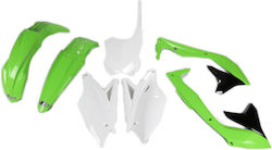 UFO Комплект Пластмасови Части за Мотоциклет за Kawasaki KXF 450 Зелен 1бр UFO Комплект Пластмасови Части за Мотоциклет за Kawasaki KXF 450 Зелен 1бр