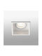 Faro Barcelona Hyde Pătrat Metalic Spot Încorporat cu Soclu GU10 Alb 8.9x8.9cm. 1buc