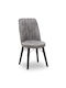 Alegra Dining Room Fabric Chair Gray 46x44x91cm