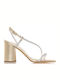Sandals with Strass Gold