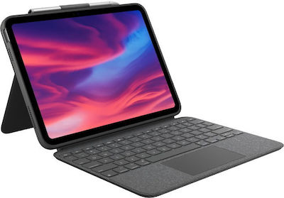 Logitech Combo Touch Klappdeckel Kunststoff mit Tastatur Englisch UK Oxford Grey (iPad 2022 10,9 Zoll) 920-011441