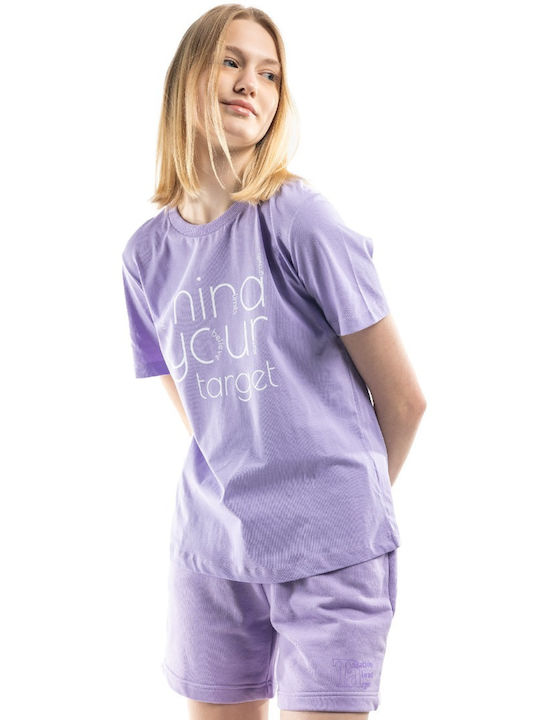 Target Women's Athletic T-shirt Lilacc