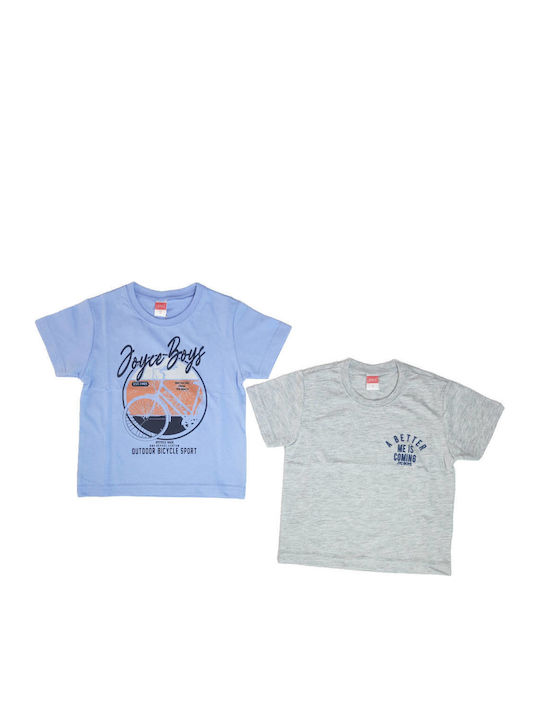 Joyce Set Kinder-T-Shirts Hellblau