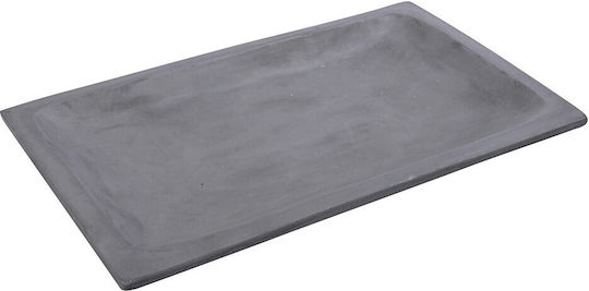 Espiel Rectangular Concrete Decorative Platter Gray 43x27x4cm