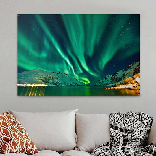 Megapap Aurora Borealis Картина Платнен 100x70см