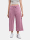 BodyTalk Women's High Waist Wide Sweatpants Pink