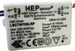 Zambelis Lights Τροφοδοτικό LED IP20 Ισχύος 7W με Τάση Εξόδου 9.6V