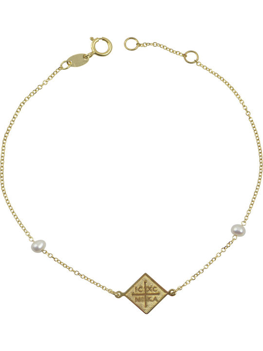 Sava Jewellery Γυναικείο Βραχιόλι από Χρυσό 9Κ