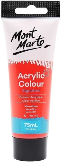 Mont Marte Signature Ακρυλικό Χρώμα Ζωγραφικής 09 Vermillion 75ml
