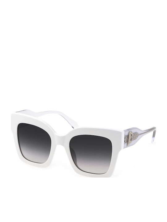 Just Cavalli Women's Sunglasses with White Plastic Frame and Gray Gradient Lens SJC019V 06WY