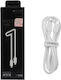 Treqa USB 2.0 Cable USB-C male - USB-C Λευκό 1m CA-8065