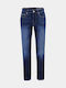 Men's Jeans Pants with Slim Tapered Fit Navy Blue
