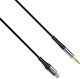 DE-42CA USB 2.0 Cable USB Type-C Male 3.5mm Black 1m