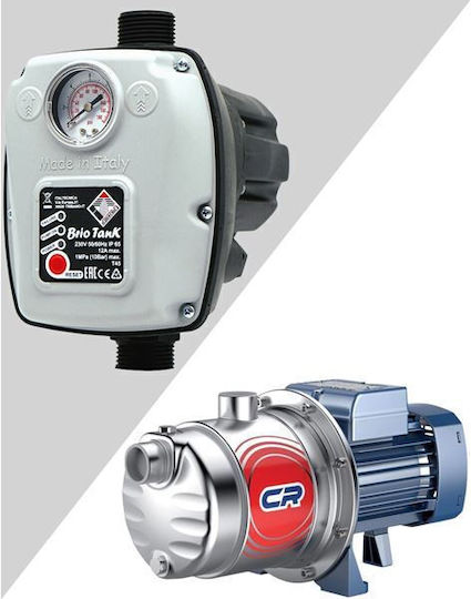 Pedrollo MONTAGE 5CRm 100 + BRIO TANK Multistage Single Phase Water Pressure Pump without Container 1.25hp
