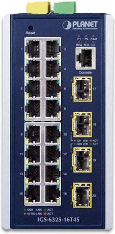 Planet Technology IGS-6325-16T4S v1.2 Managed L2 Switch με 16 Θύρες Gigabit (1Gbps) Ethernet και 4 SFP Θύρες
