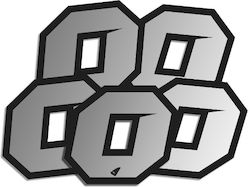 UFO Stickers Set Silver