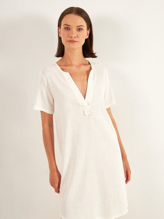 Harmony 31- Women's Mini Dress Beachwear White