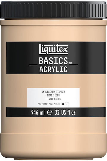 Liquitex Basics Ακρυλικό Χρώμα Ζωγραφικής 434 Unbleached Titanium 946ml