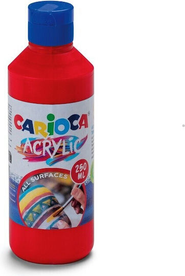 Carioca Acrylic Paint Set Vermillion Red 250ml 1pcs