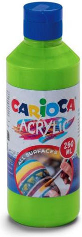 Carioca Acrylic Paint Set Light Green 250ml 1pcs