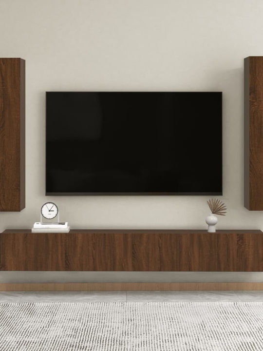 Living Room TV Unit Brown Oak L30.5xW30xH110cm