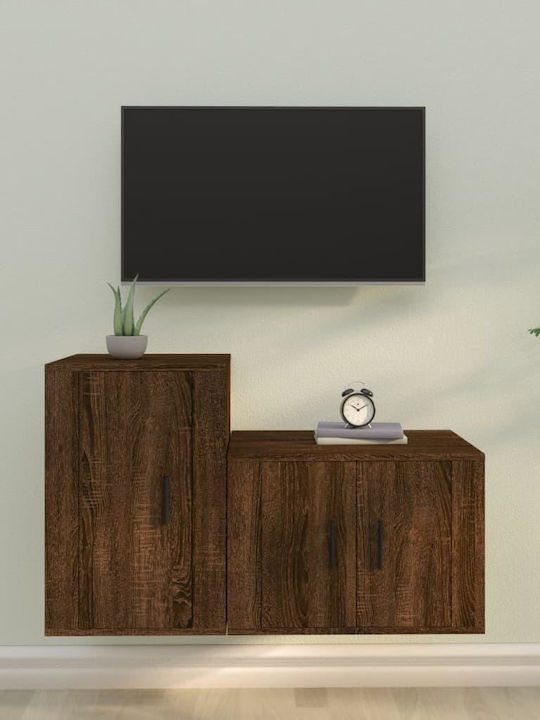 Living Room TV Unit Brown Oak L57xW34.5cm