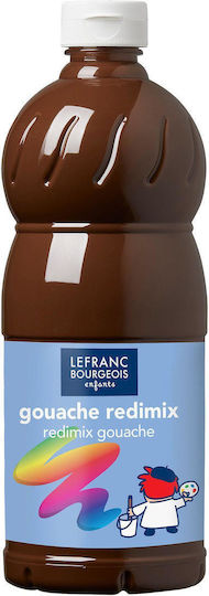 Lefranc Bourgeois Redimix Gouache Τέμπερα Ζωγραφικής 477 Burnt Umber σε Μπουκάλι 1000ml