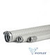 Vioflex Elektrischer Leitungskanal mit Durchmesser 22mm aus Metall 1m Φ22-25 50m 2100125