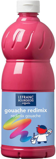 Lefranc Bourgeois Redimix Gouache Tempera Paints 354 Tyrien Rose in Bottle 1000ml 1pcs
