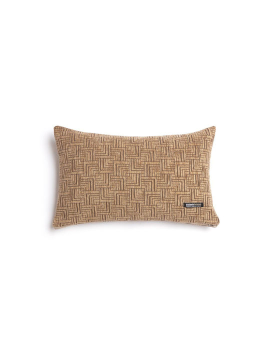 Aslanis Home Decorative Pillow Case Brown 30x50cm.