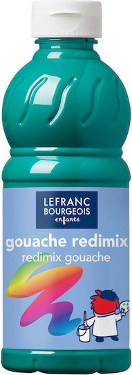 Lefranc Bourgeois Redimix Gouache Tempera Paints 529 Viridian Green in Bottle 500ml 1pcs