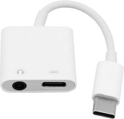 Treqa CA-1063 USB-C Männlich Zu 3.5mm / USB-C 2x Weiblich Konverter Treqa CA-1063 USB-C Männlich Zu 3.5mm / USB-C 2x Weiblich Konverter