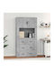 Wooden Office Cabinet 80x33x70cm