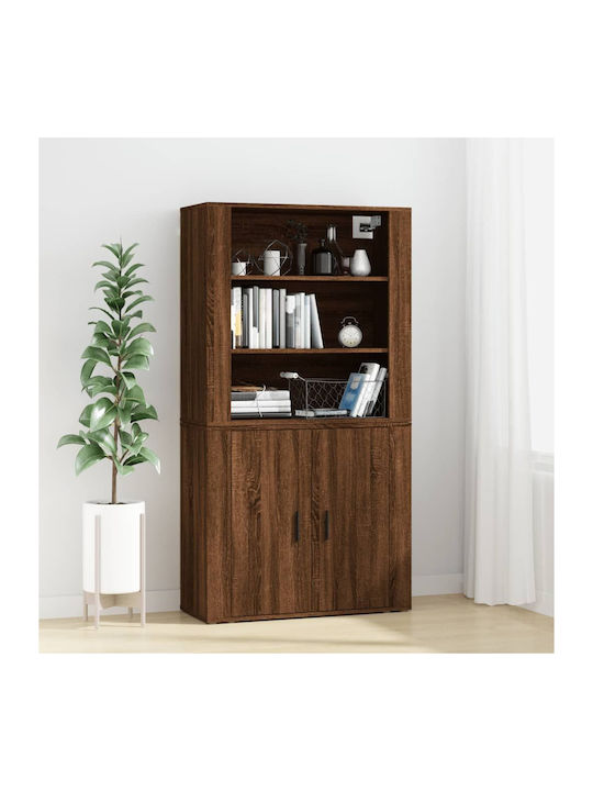 Office Storage Chipboard Closet Oak L80xW33xH70cm