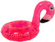 Swim Essentials Neon Panterprint Flamingo Inflatable Floating Drink Holder Pink 17cm SWE-