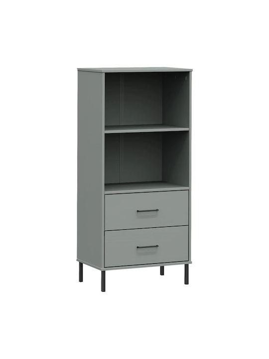 Bookcase Oslo Gray 60x35x128.5cm