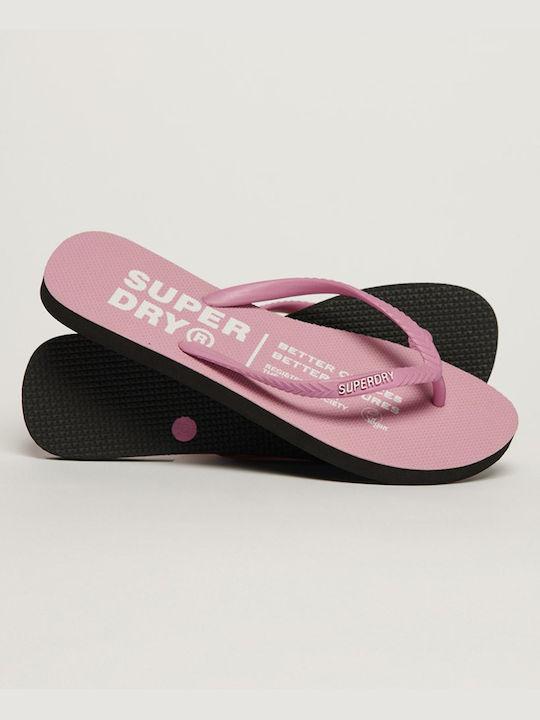 Superdry Frauen Flip Flops in Rosa Farbe