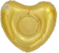 Inflatable Floating Drink Holder Gold 31cm