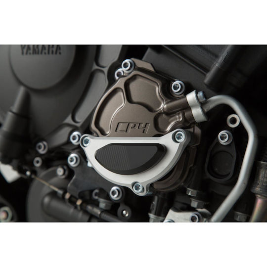 SW-Motech Протектор за капак на двигател на мотоциклет Yamaha MT-10 Сребрист