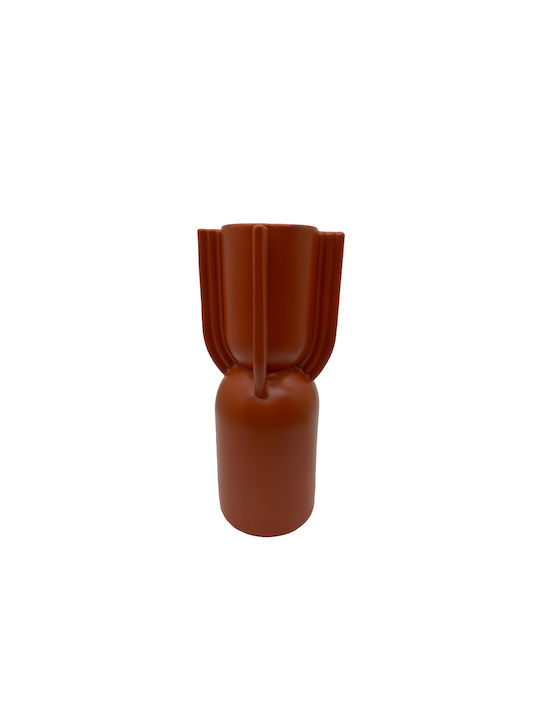 InTheBox Polyresin Vase Nordi Terracotta 12x12x32cm