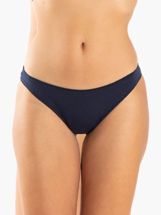 A.A UNDERWEAR Βαμβακερό Γυναικείο Slip Navy Μπλε