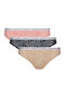 Γυναικεία Slip 3Pack με Δαντέλα Μπλε